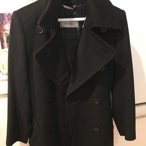Sportmax pea coat in black